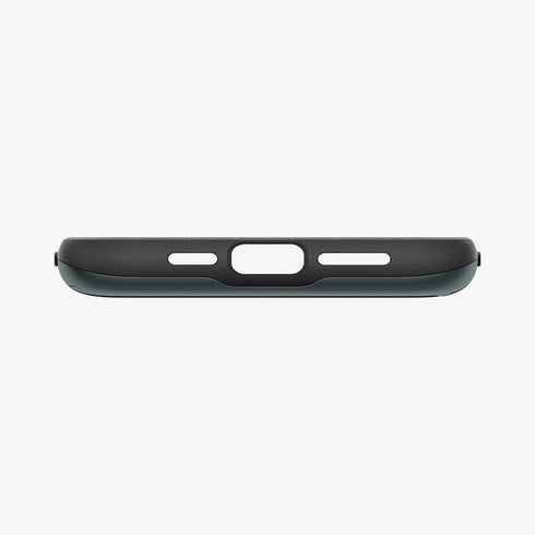 ACS06589 - iPhone 15 Pro Max Case Slim Armor CS in black showing the back with card in slot